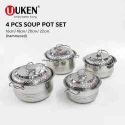 Uken Stainless Steel Soup Pot Set