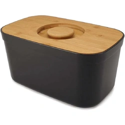Joseph Joseph Bread Bin with Cutting Board Lid – Black – 81103