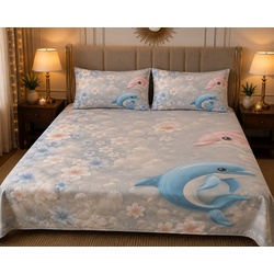 My Sleep Cove 7D – Blue Dolphin Print (7.5ft x 6.6ft)