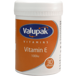 Valupak Vitamin E Capsules 30's