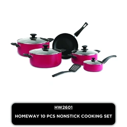 Homeway Nonstick Cookware Set – 10 Piece – HW2601