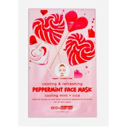 BioMiracle Cooling & Refreshing Peppermint Face Mask With Cooling Mint + Cica