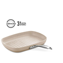 Korkmaz A1269 Granita Alu.Rect Grill Frypan 35Cm x 25Cm 3.2Ltr