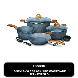 Homeway Granite Cookware Set – 8 Piece – HW3682
