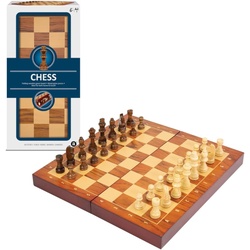 Merchant Ambassador Folding Wood Chess Set