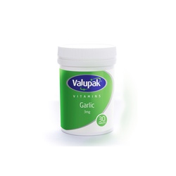 Valupak Odourless Garlic 3mg Tabs 30's