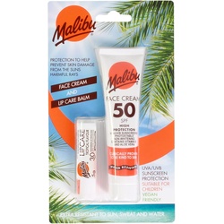Malibu Face Cream SPF 50, 40ml + Lip Balm SPF 30, 5g