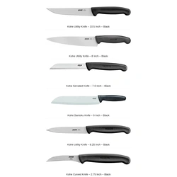 Kohe Kitchen Essentials Knife Set – 6-Piece – Stainless Steel – Black