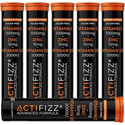 ActiFizz Vitamin C (1000mg) + Zinc (15mg) + Vitamin D (50µg) Effervescent Tabs 20's