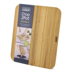 Joseph Joseph Chop2Pot Bamboo Folding Chopping Board – Large – Natural Bamboo