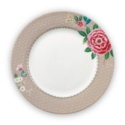 Pip Studio Plate Blushing Birds Khaki 26.5cm