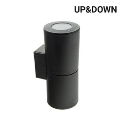 Fumagalli Franca 90 Up & Down Wall Light – 2 x GU10 Compatible - Black (Made in Italy)