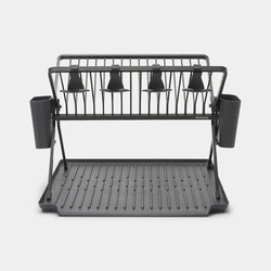 Brabantia Foldable Dish Drying Rack Large – Dark Grey