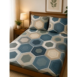 My Sleep Cove Caspian – Blue Hexagon Mosaic (6.6ft x 4.9ft)