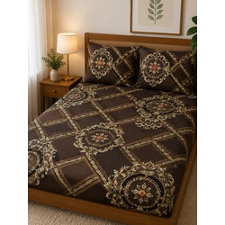 My Sleep Cove Caspian – Brown Gold Medallion (6.6ft x 4.9ft)