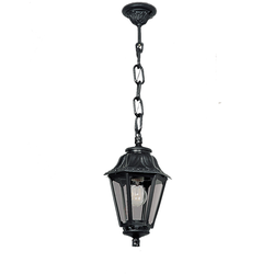 Fumagalli Anna Sichem Classic Design Wall Lantern - 1 x E27 LED compatible - Black (Made in Italy)