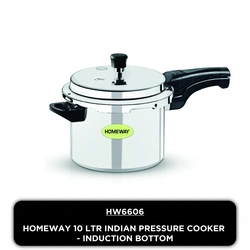 Homeway Indian Pressure Cooker – 10 L – Induction Base – HW6606
