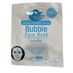 BioMiracle Hyaluronic Acid Bubble Face Mask Treatment Infused With Glycolic Acide
