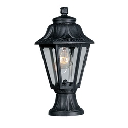 Fumagalli Anna Mikrolot Classic Design Wall Lantern - 1 x E27 LED compatible - Black (Made in Italy)
