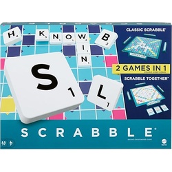 Mattel Classic Scrabble 2 Games in 1 - Double-sided Board