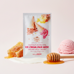 BioMiracle Soothing & Moisturizing Ice Cream Face Mask - Milk + Honey