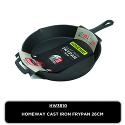 Homeway Cast Iron Frypan – 26 cm – HW3810