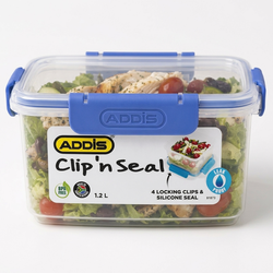 Addis Clip 'n Seal Square Food Container – 1.2 L