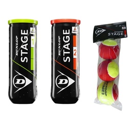 Dunlop Tennis Balls Stages 1-3 – ITF Approved - Pack of 3